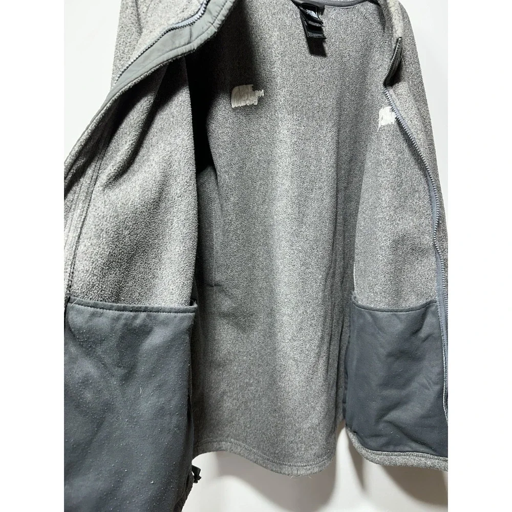 The North Face Men's Fleece Jacket Full Zip Size XL Gray